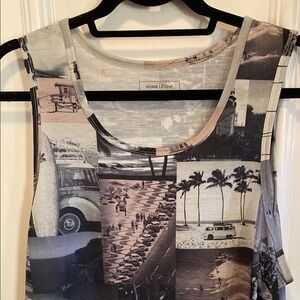 Adam Levine Women's Multicolor Graphic Tank Top